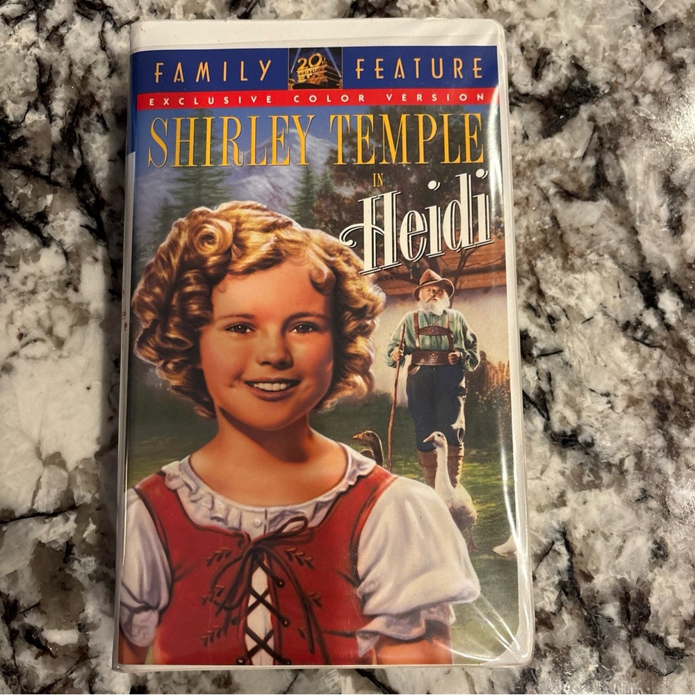 Shirley Temple Heidi VHS clamshell